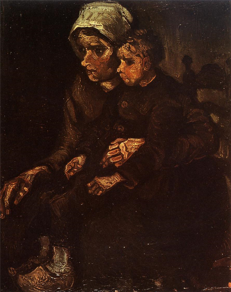 Peasant Woman With Child On Her Lap